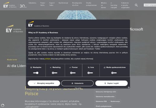 ERNST & YOUNG Sp. z o.o. ACADEMY OF BUSINESS Sp. k.